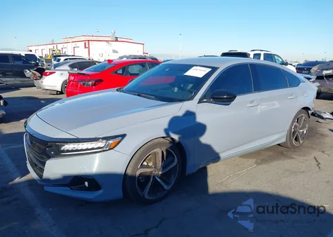 2022 Honda Accord Sport из США, поврежденный, VIN 1HGCV1F39NA032499